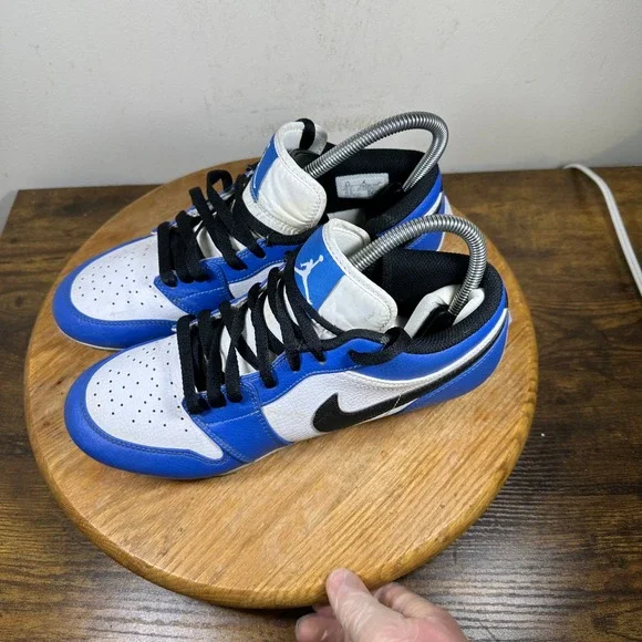 Air Jordan 1 Low TD Cleats Football Men's Size 8.5 Royal Blue White FJ6245-104